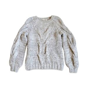 GAP Cable Knit Chunky Oversized Gray Sweater Size XS